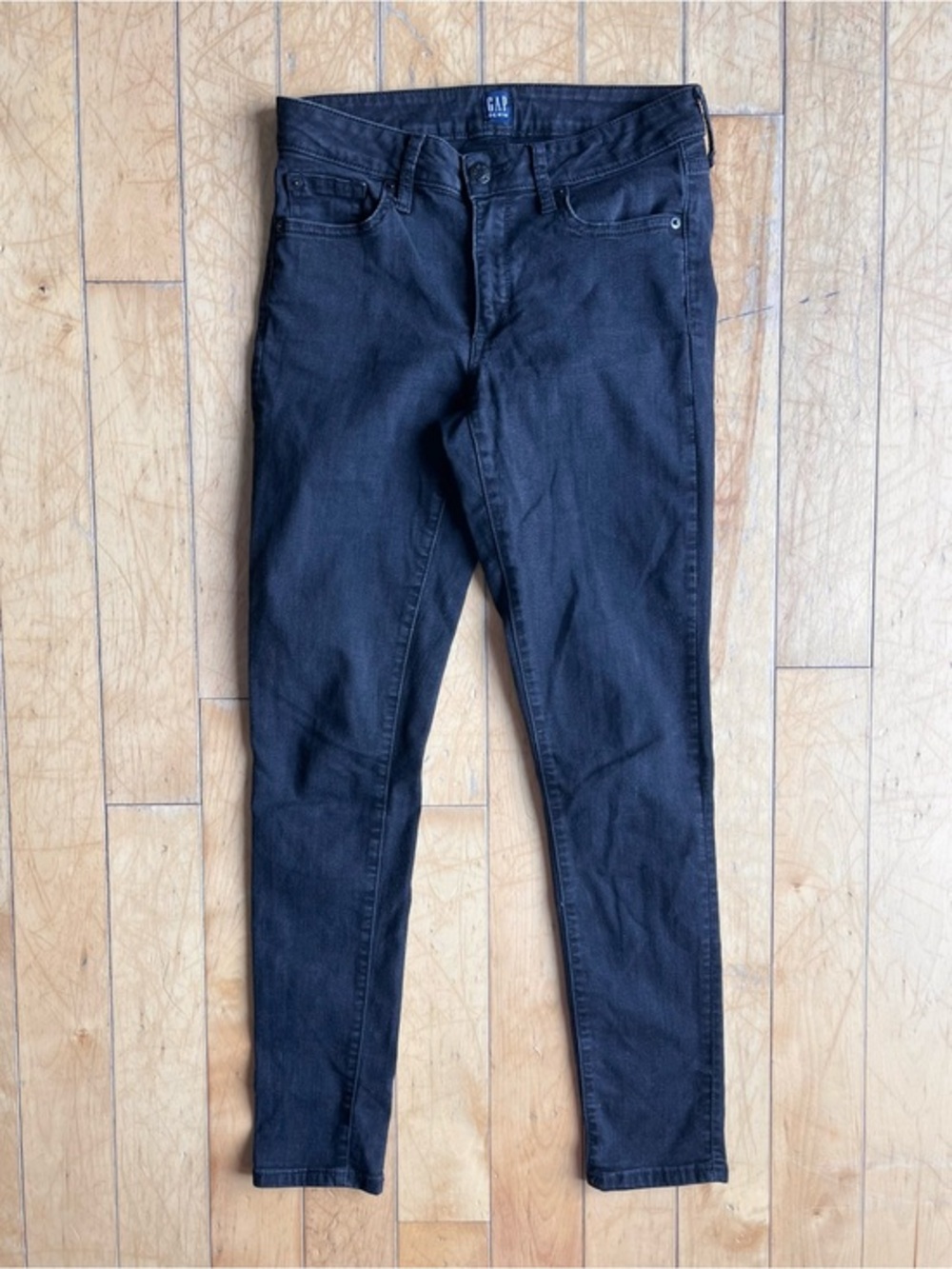 Gap Denim Dark‑Wash Curvy True Skinny Jeans Size 28
